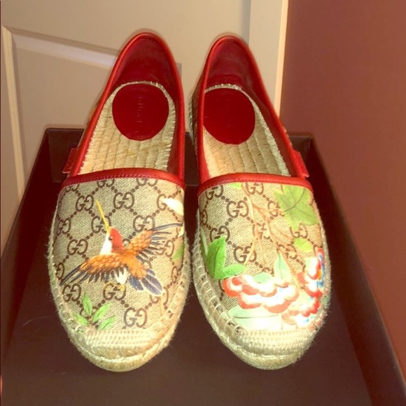 gucci red espadrilles